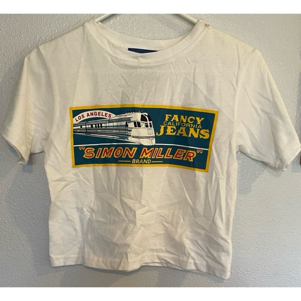 SIMÓN MILLER WHITE TEE SZ XS
